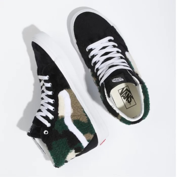Vans SK8-Hi Sherpa in Camo - Picture 4 of 9